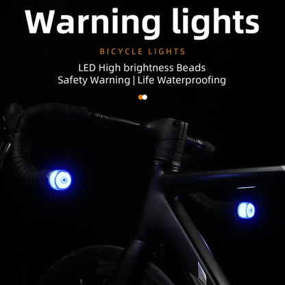 ESLNF Bike Handlebar Light LED Bicycle Turn Signal Cycling Light Waterproof Safety Warning Indicator Lamp, Style: Normal