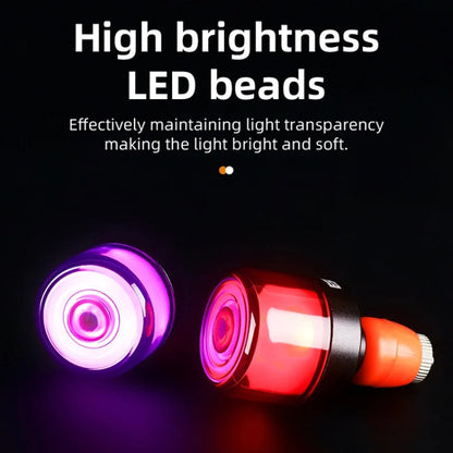 ESLNF Bike Handlebar Light LED Bicycle Turn Signal Cycling Light Waterproof Safety Warning Indicator Lamp, Style: Normal