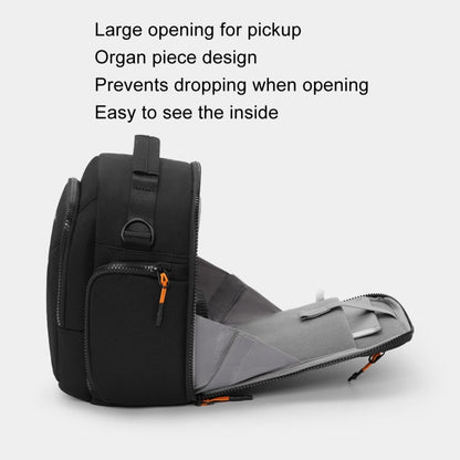 Cwatcun D140 Shoulder Crossbody Camera Storage Bag Shockproof Dropproof Leisure Outdoor Small Bag, Color: Large Black