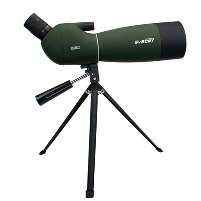 SVBONY SV28 25-75x70 HD Birding Scope With Tripod, Style: 15mm Eyepiece Green Film