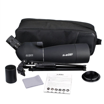 SVBONY SV28 25-75x70 IP65 Waterproof Bird Scope, Style: Normal 21mm Eyepiece