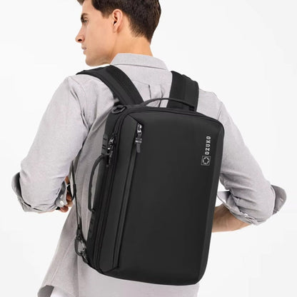 Sac à dos Ozuko Business pour ordinateur portable USB Hommes Sac d'école (Gris foncé)
