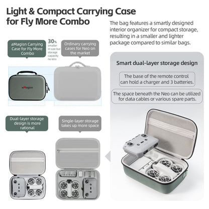 For DJI NEO Fly More Combo aMagisn Handbag Shoulder Bag(Gray)