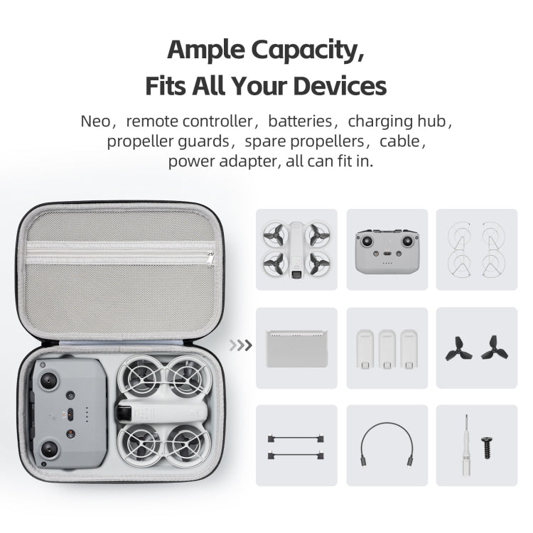 For DJI NEO Fly More Combo aMagisn Handbag Shoulder Bag(Gray)