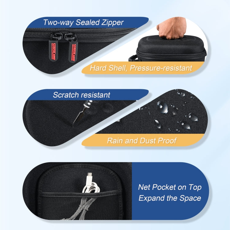 For Meta Quest 3S STARTRC GAMES Oxford Cloth Handheld Storage Bag(Gray)