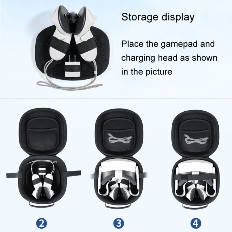 For Meta Quest 3S STARTRC GAMES Oxford Cloth Handheld Storage Bag(Gray)