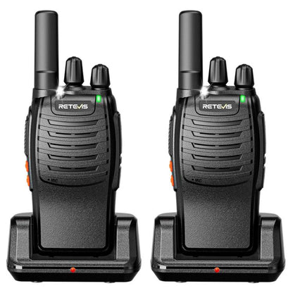 RETEVIS H777 1 paire Talkie-walkie portable compact 16 canaux avec base de charge, Style: FRS