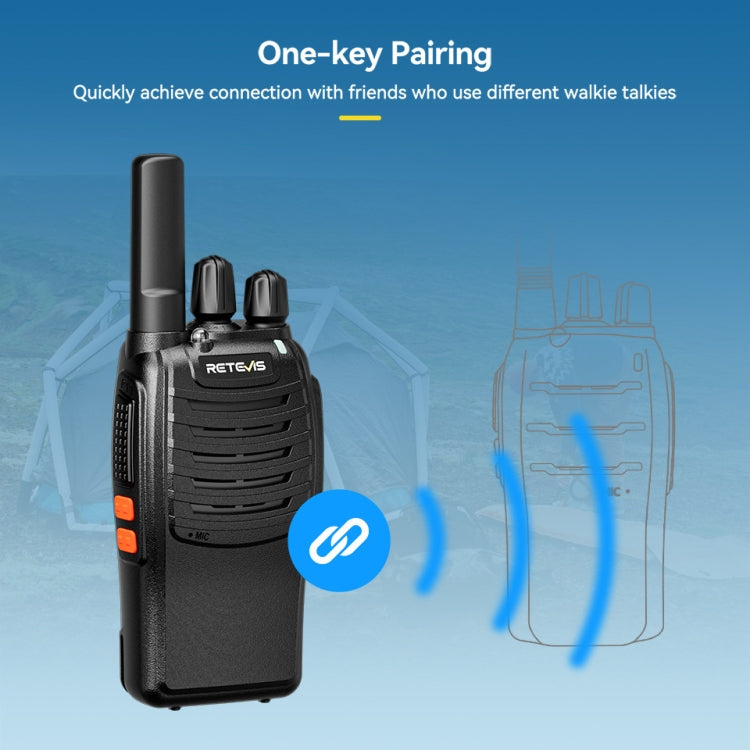 RETEVIS H777 1 paire Talkie-walkie portable compact 16 canaux avec base de charge, Style: FRS