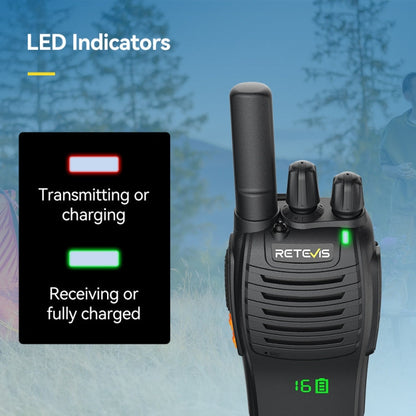 RETEVIS H777 1 paire Talkie-walkie portable compact 16 canaux avec base de charge, Style: FRS