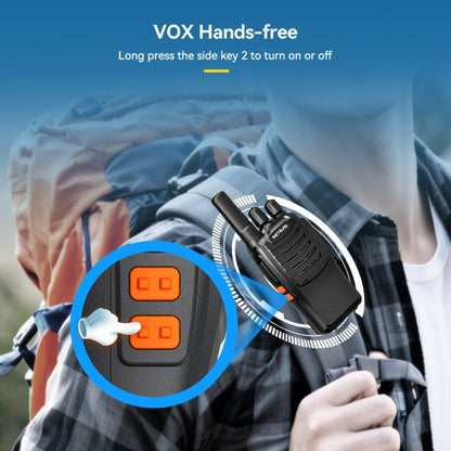 RETEVIS H777 16 Channels Compact Portable Handheld Walkie Talkie With Charging Base, Style: PMR