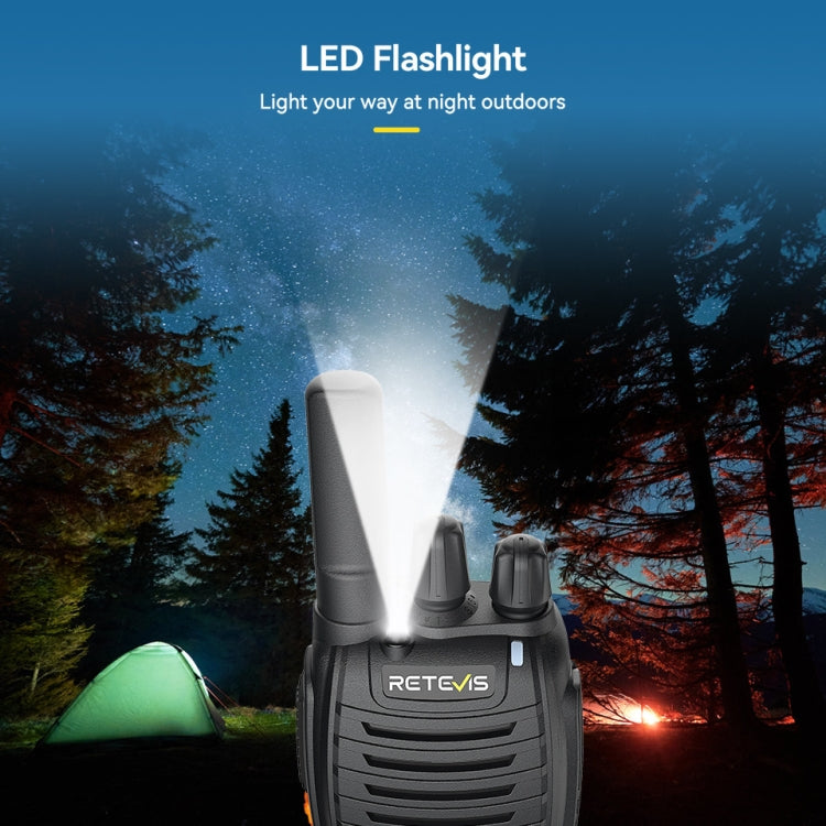 RETEVIS H777 1 paire 16 canaux Talkie-walkie portable compact avec base de chargement, style : PMR