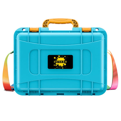 DEVASO For Switch / OLED IP67 Waterproof Storage Case Hardshell Bag, Color: Orange Blue+Shoulder Strap