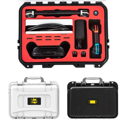 DEVASO For Switch / OLED IP67 Waterproof Storage Case Hardshell Bag, Color: Orange Blue+Shoulder Strap