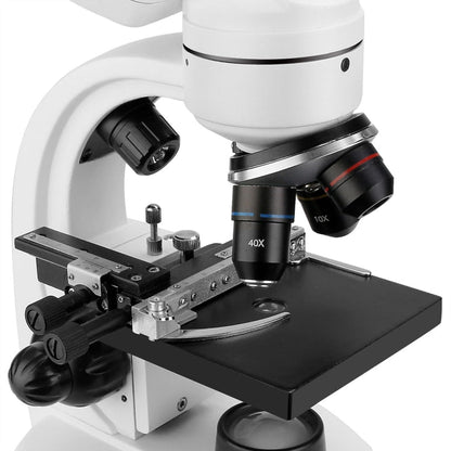 Microscope binoculaire composé SVBONY SV605 40-1600X, Adaptateur : prise UE