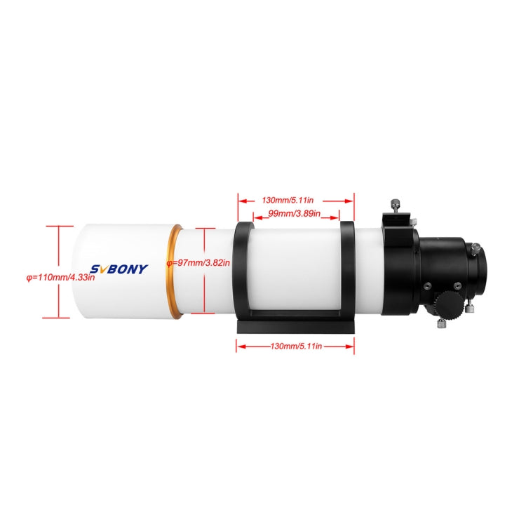 SVBONY SV48P Refracting Astronomical Telescope Tube 1.25/2 Inch Universal 90/500 Dual Speed Focusing