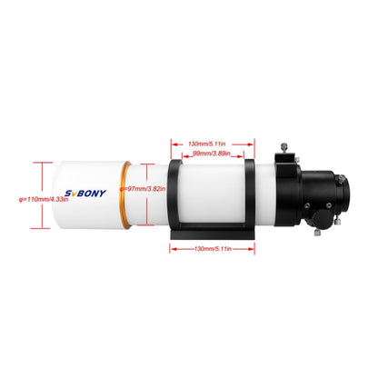 SVBONY SV48P Refracting Astronomical Telescope Tube 1.25/2 Inch Universal 90/500 Dual Speed Focusing