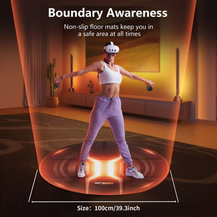 Tapis de sol de simulation de jeu sportif STARTRC GAMES VR Glasses (violet)