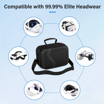 STARTRC GAMES VR Glasses Accessories Handheld Crossbody Hard Shell Storage Bag(Black)