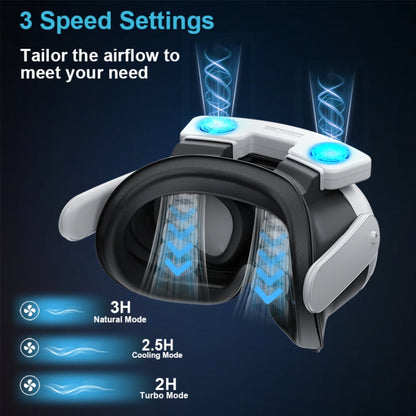 For Meta Quest 3 STARTRC GAMES VR Air Circulation Quick Removal Breathable Replacement Mask(With Fan)
