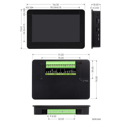 Waveshare ESP32-S3 4.3inch 800×480 Touch LCD Development Board With Case