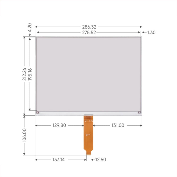 Waveshare 13.3inch 960×680 Pixels SPI Communication E-Ink Display, Spec: Module Version