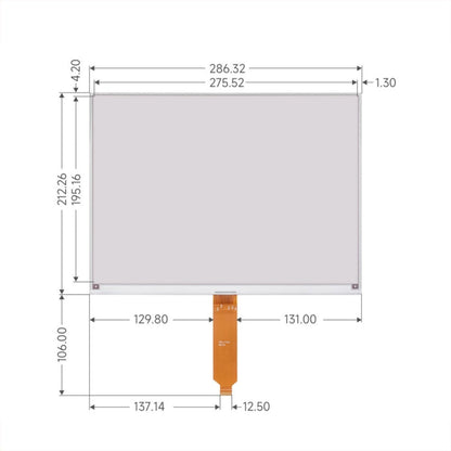 Waveshare 13.3inch 960×680 Pixels SPI Communication E-Ink Display, Spec: Module Version