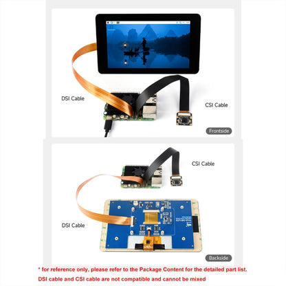 Waveshare For Raspberry Pi 5 22Pin to 15Pin DSI FPC Flexible Cable, Spec: 300mm