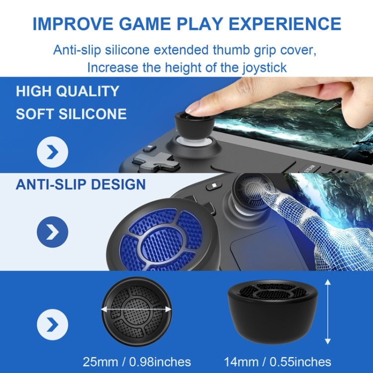 DEVASO 1pair Game Console Booster Rocker Cap Anti-slip Anti-sweat Protective Case