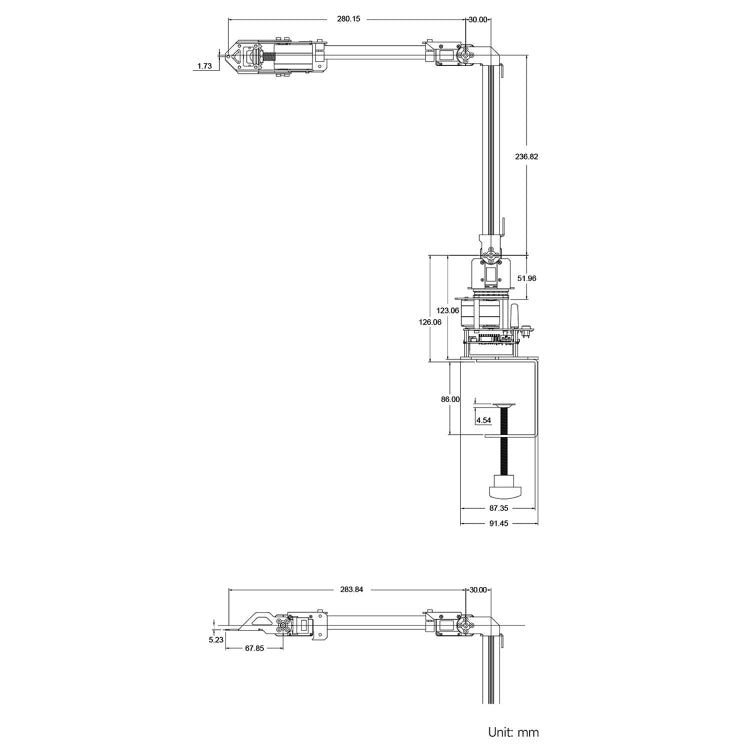 Kit de bras robotique de bureau Waveshare 25118 RoArm-M2-S, basé sur ESP32, 4 DOF (prise RU)