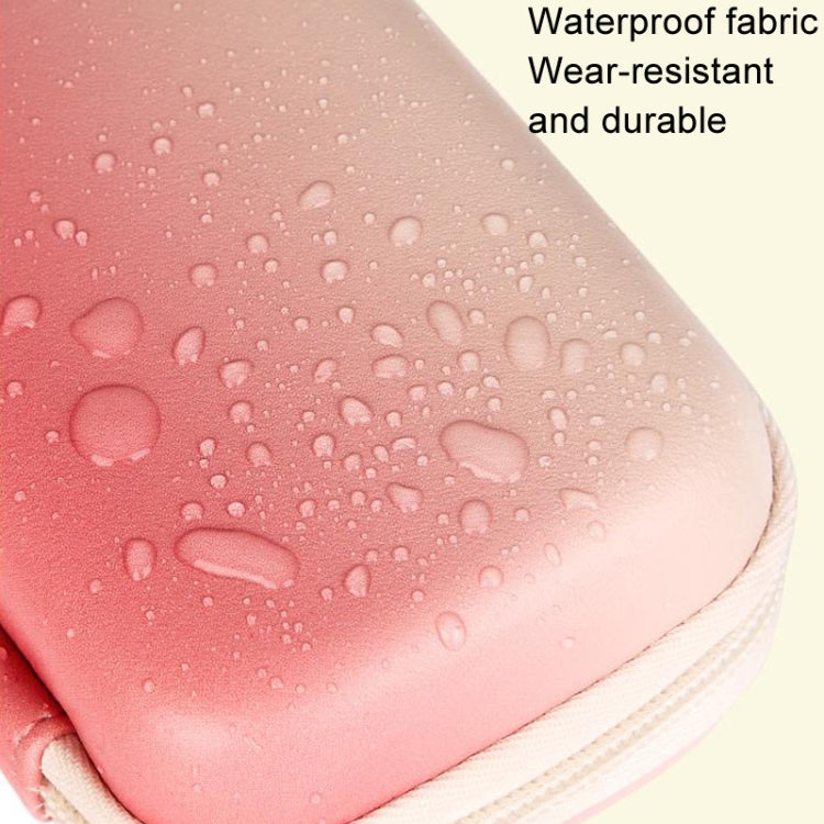 Cwatcun H45 Mini Storage Bag Small Microslice Digital Camera Bag PU Waterproof Hard Shell Bag(Pink)