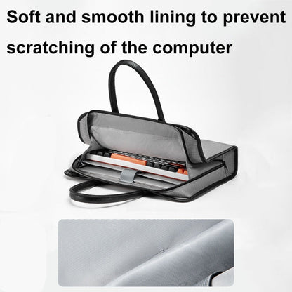 Baona BN-I009 14-inch Large-capacity Shock-absorbing And Wear-resistant Laptop Bag(Black)
