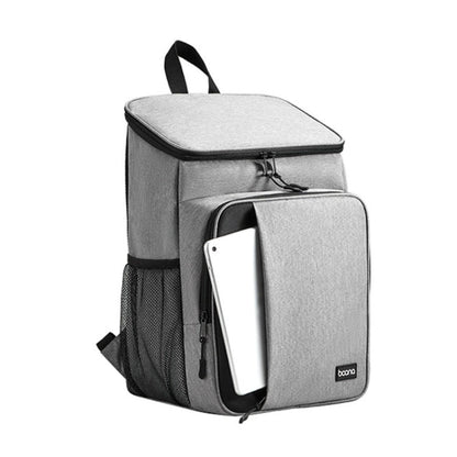 Baona BN-K012 Sac à dos multifonctionnel pour ordinateur portable de grande capacité Sac à dos professionnel (Gris)