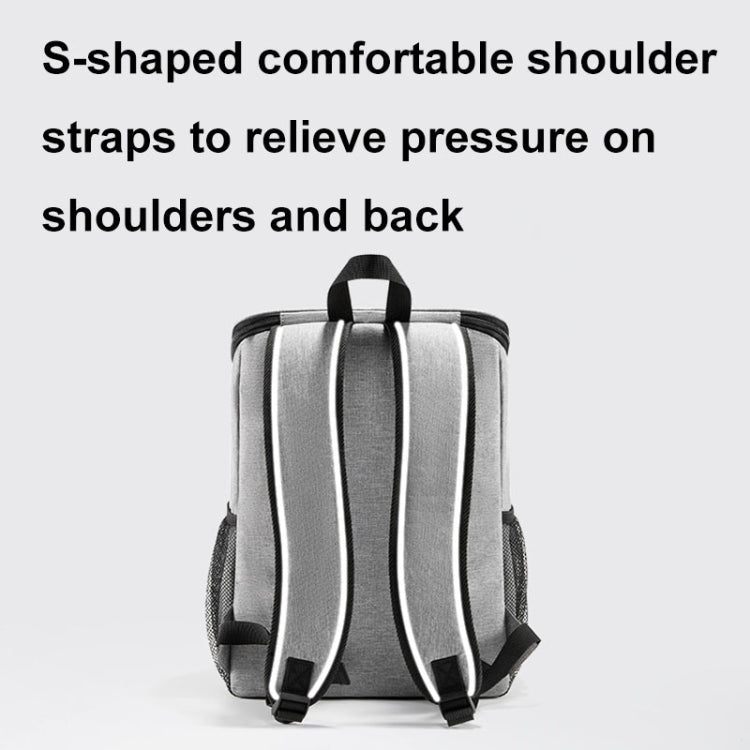Baona BN-K012 Sac à dos multifonctionnel pour ordinateur portable de grande capacité Sac à dos professionnel (Gris)
