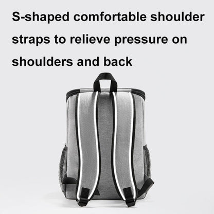 Baona BN-K012 Sac à dos multifonctionnel pour ordinateur portable de grande capacité Sac à dos professionnel (Gris)