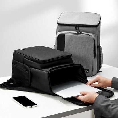 Baona BN-K012 Sac à dos multifonctionnel pour ordinateur portable de grande capacité Sac à dos professionnel (Gris)