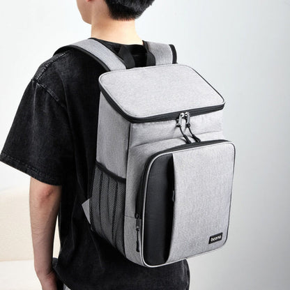Baona BN-K012 Sac à dos multifonctionnel pour ordinateur portable de grande capacité Sac à dos professionnel (Gris)