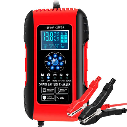 Chargeur de batterie de voiture/moto intelligent ANHTCzyx 12V/24V 6-180AH 7 étapes (prise AU)
