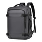 WEIXIER B726 Simple Expandable Double-Shoulder Backpack Large Capacity Business Casual Bag(Gray)