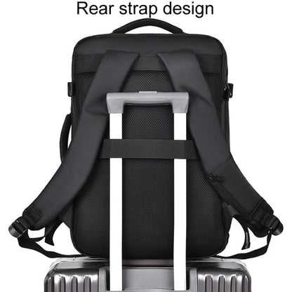 WEIXIER B726 Simple Expandable Double-Shoulder Backpack Large Capacity Business Casual Bag(Gray)