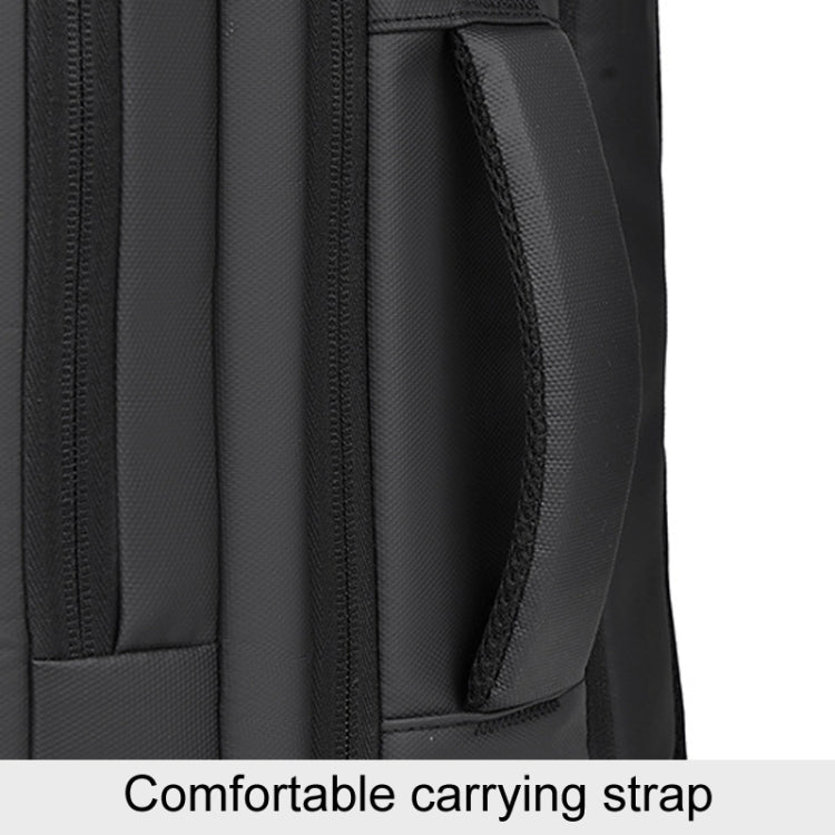 WEIXIER B726 Simple Expandable Double-Shoulder Backpack Large Capacity Business Casual Bag(Gray)