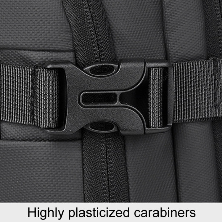 WEIXIER B726 Simple Expandable Double-Shoulder Backpack Large Capacity Business Casual Bag(Gray)