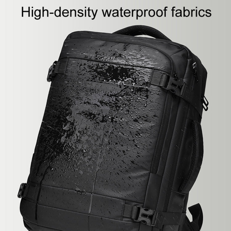 WEIXIER B726 Simple Expandable Double-Shoulder Backpack Large Capacity Business Casual Bag(Gray)
