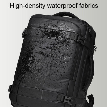 WEIXIER B726 Simple Expandable Double-Shoulder Backpack Large Capacity Business Casual Bag(Gray)