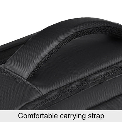 WEIXIER B724 Business Large Capacity Double-Shoulder Commuter Computer Bag Expandable Travel Backpack(Black)