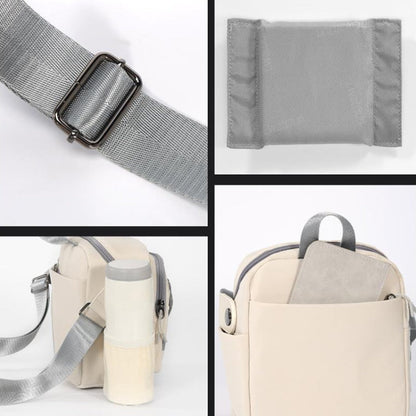 Cwatcun D155 Shoulder Casual Microslr Camera Storage Bag Lightweight Digital Photography Bag(Beige)