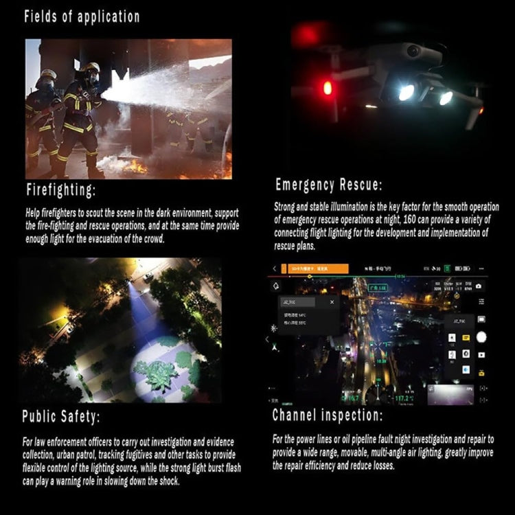 CZI LP35 Searchlight And Broadcasting System For DJI M350RTK Drone