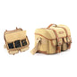 Cwatcun D146 Grand Sac Photo Vintage en Toile Bandoulière