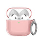 For Airpods 4 AhaStyle WG164 Earphone Anti-Drop TPU Split Protective Case(Transparent Pink)