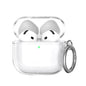 Pour les AirPods 4 Étui de protection antichute en TPU divisé AhaStyle WG164 (transparent brillant)