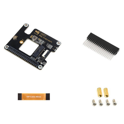 Kit de base SSD M.2 NVMe : Adaptateur PCIe vers M.2 Waveshare pour Raspberry Pi 5